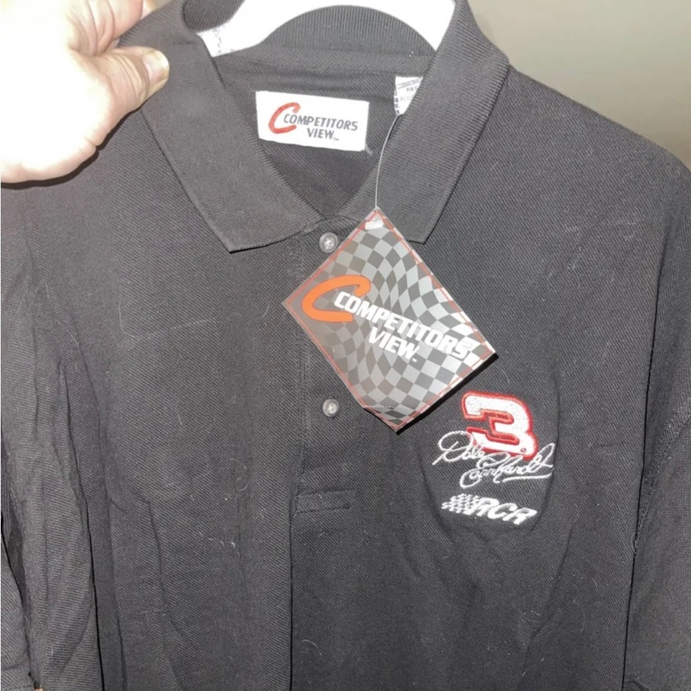 Dale Earnhardt Polo Shirt Black #3 RCR Competitors View Men's XL NASCAR NWT
